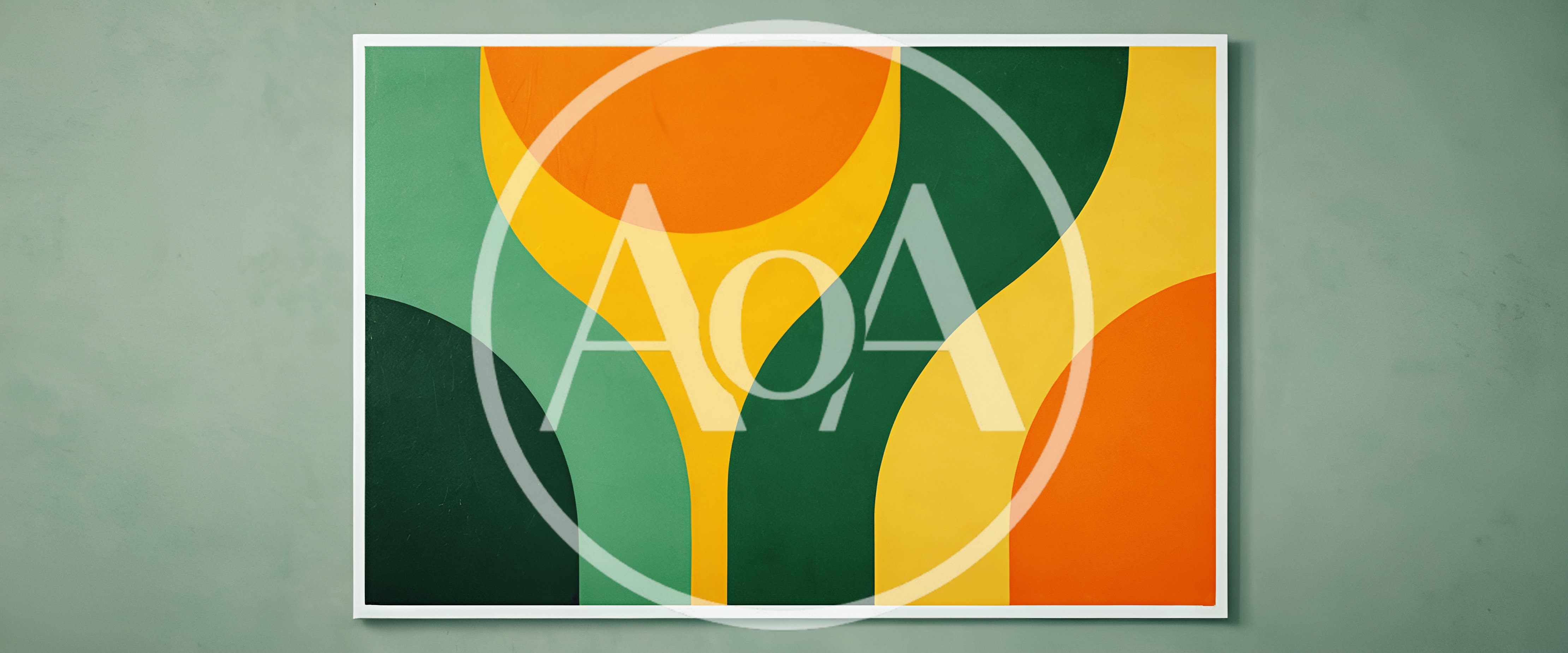 Abstract Mid Century Modern Geometric Wall Art