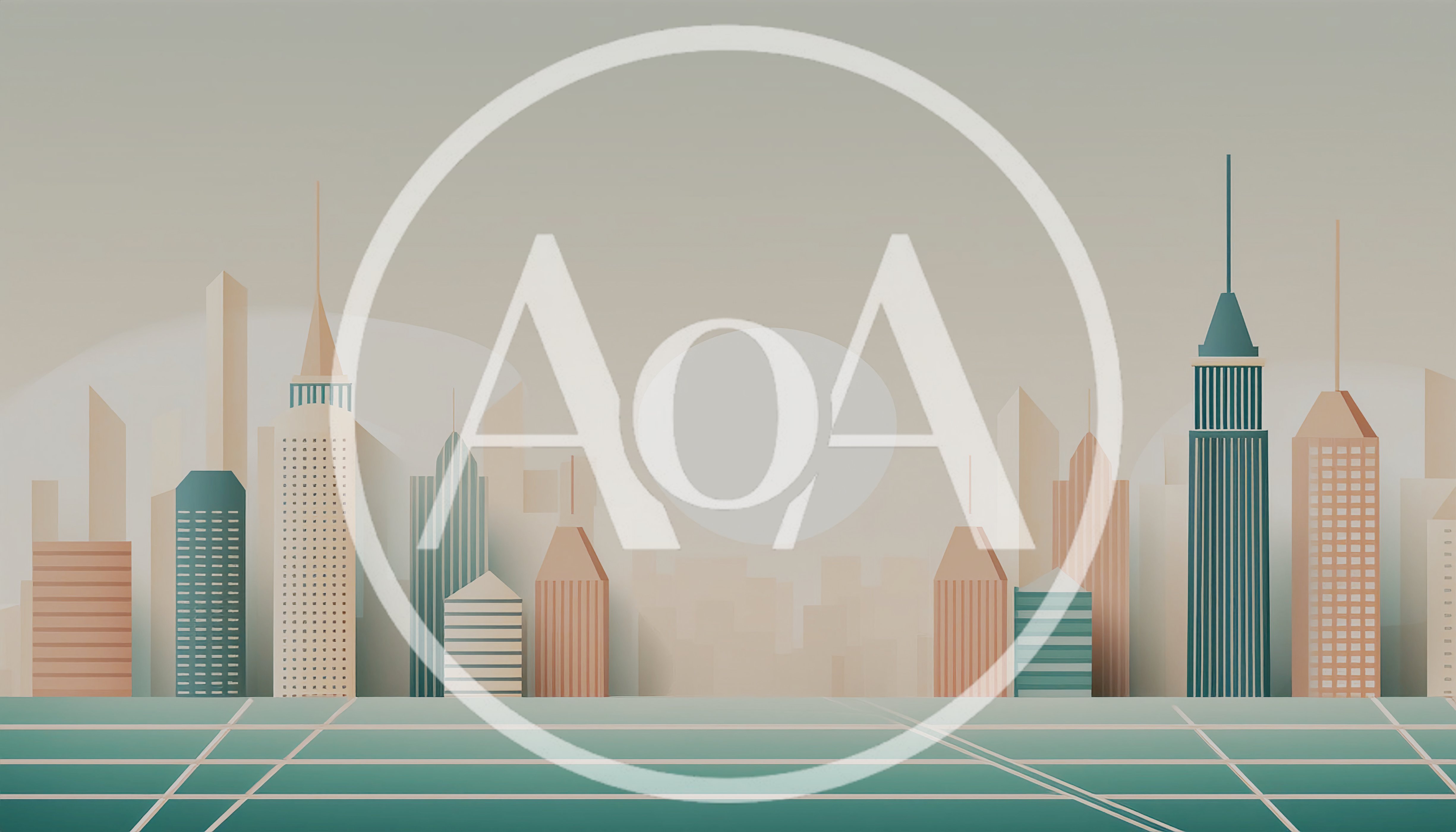 Minimalist Paper Cutout Cityscape Illustration