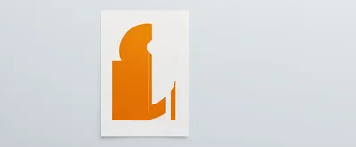 Minimalist Abstract Orange Graphic Art Print