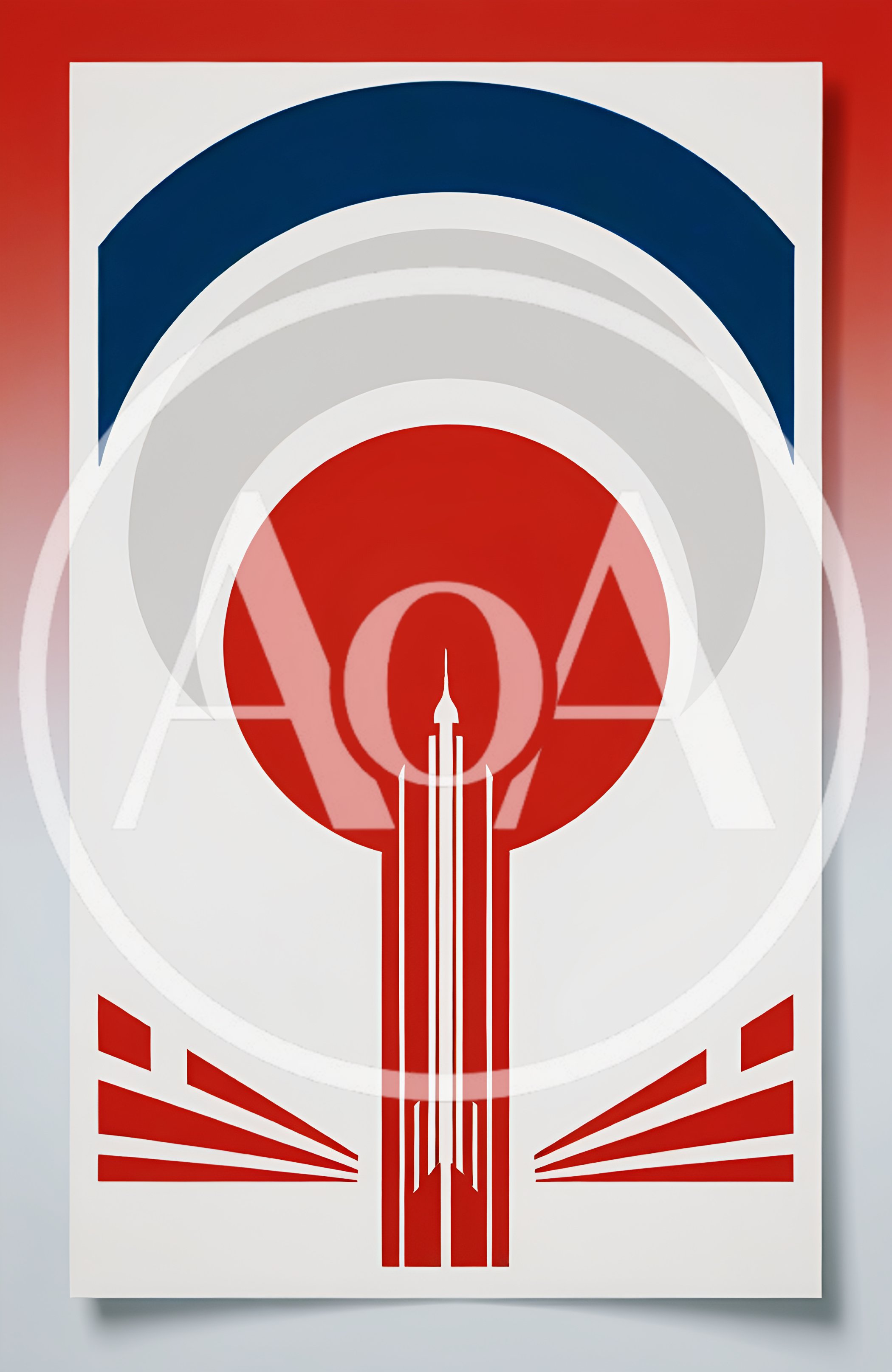 Minimalist Art Deco Style Skyscraper Illustration