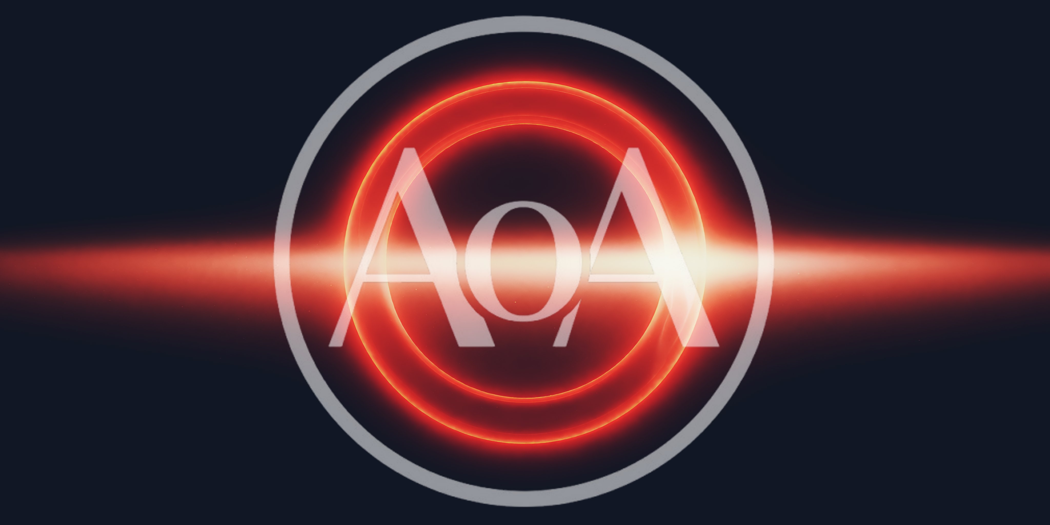 Glowing Red Ring Abstract Space Background