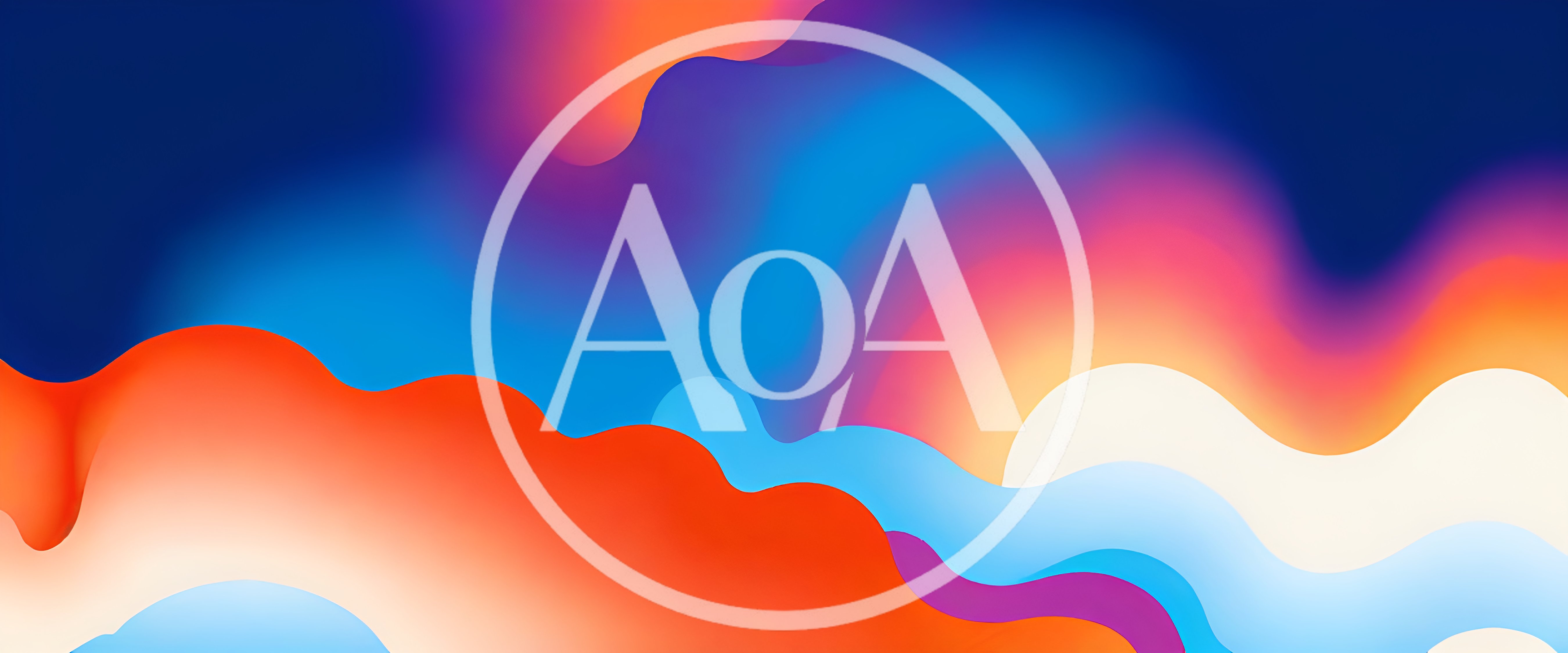 Abstract Fluid Gradient Background With Wavy Colorful Shapes