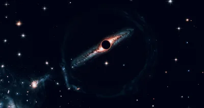 Supermassive Black Hole Consuming A Distant Spiral Galaxy