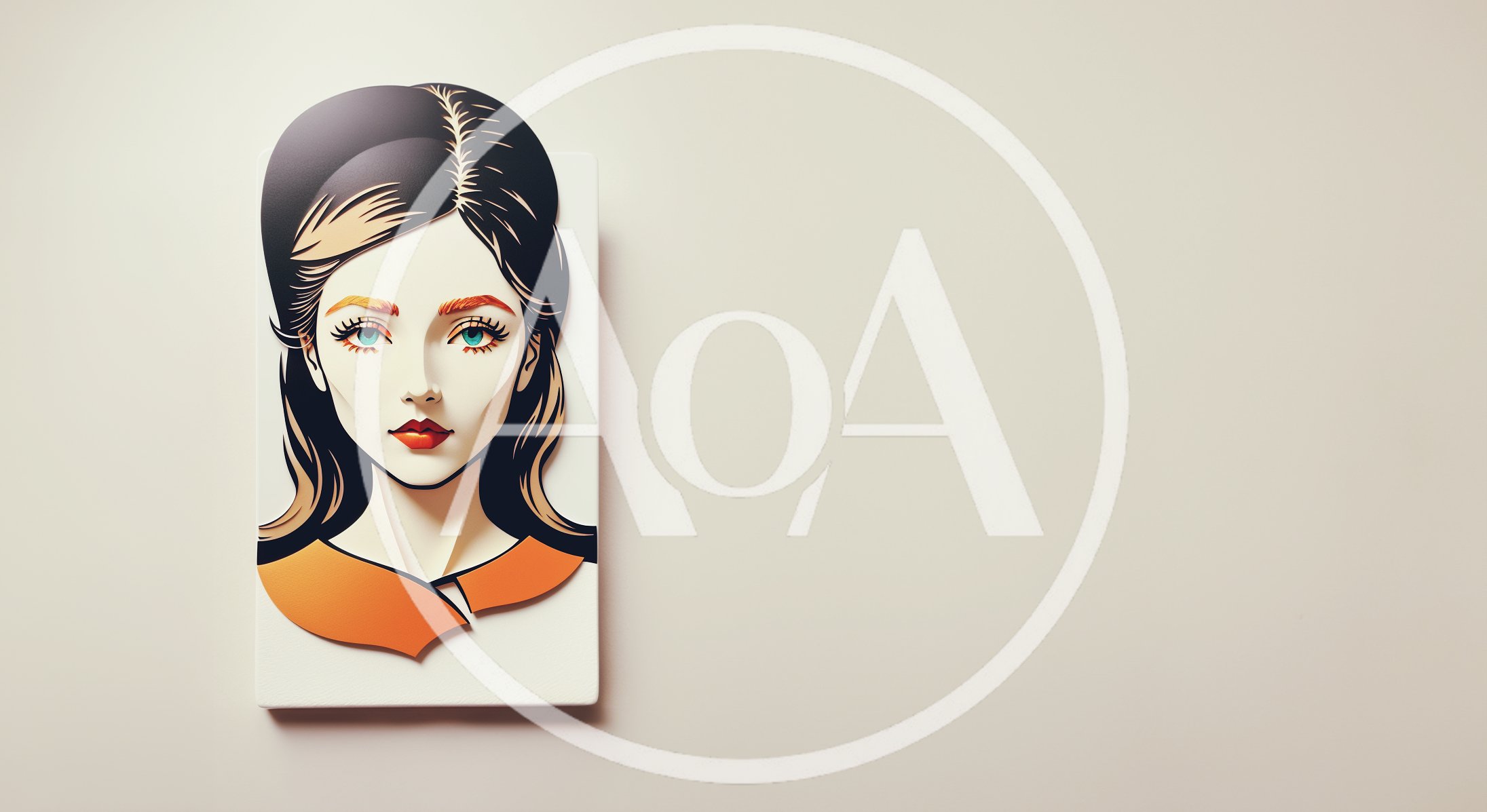 Stylized Illustration Of A Woman With Retro Hairstyle