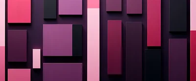 Abstract Geometric Composition With Pink And Purple Rectangles