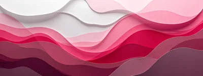 Abstract Pink And Red Wavy Layered Background