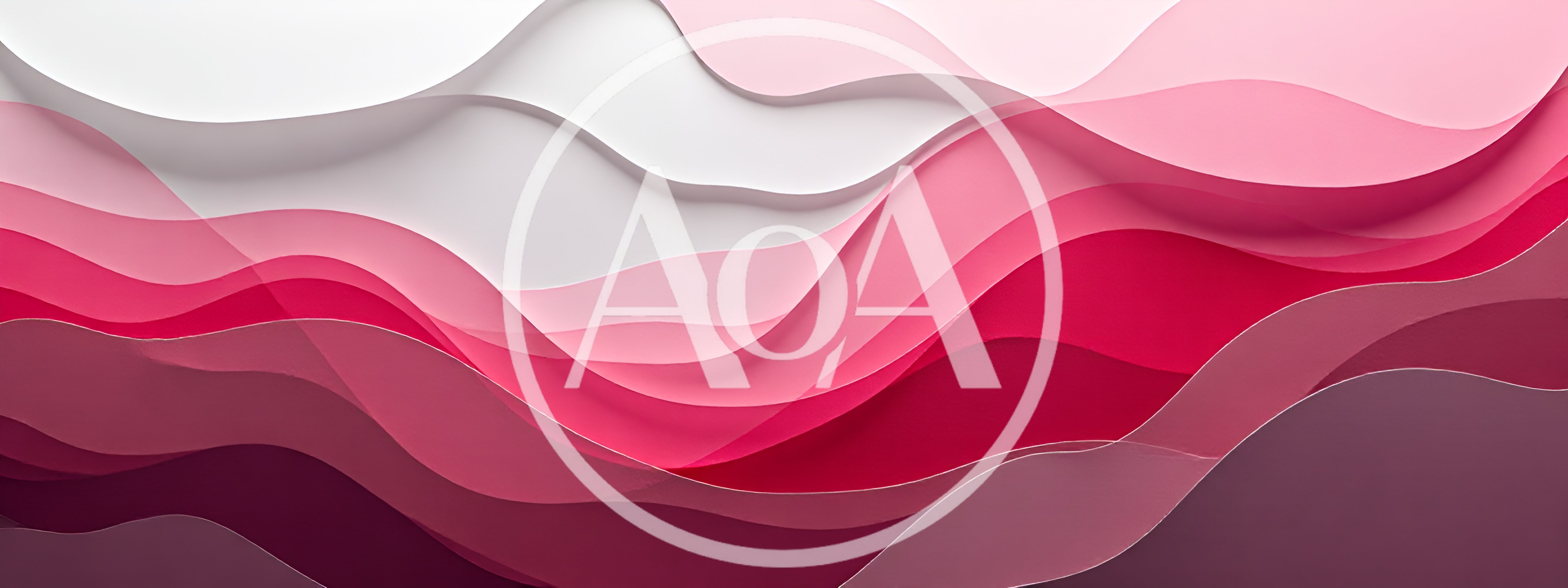 Abstract Pink And Red Wavy Layered Background