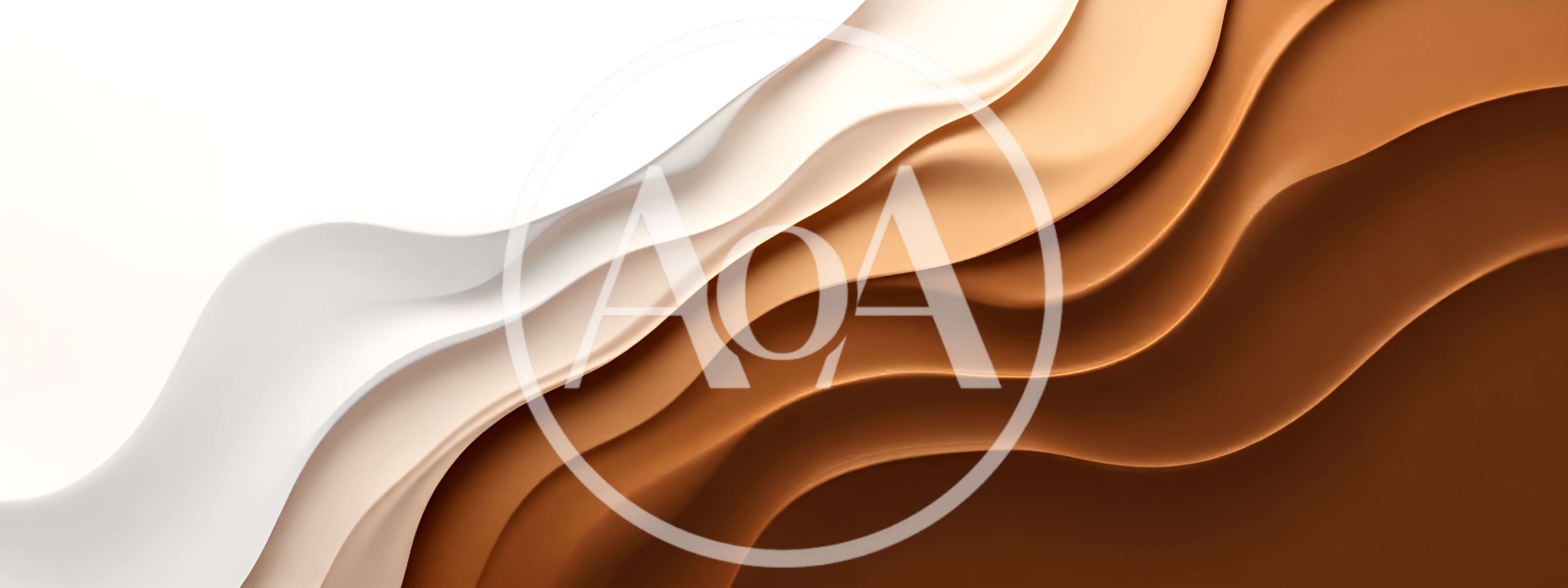 Abstract Wavy Layers Of Creamy Brown Tones