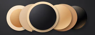 Abstract 3D Circles With Gradient Layers