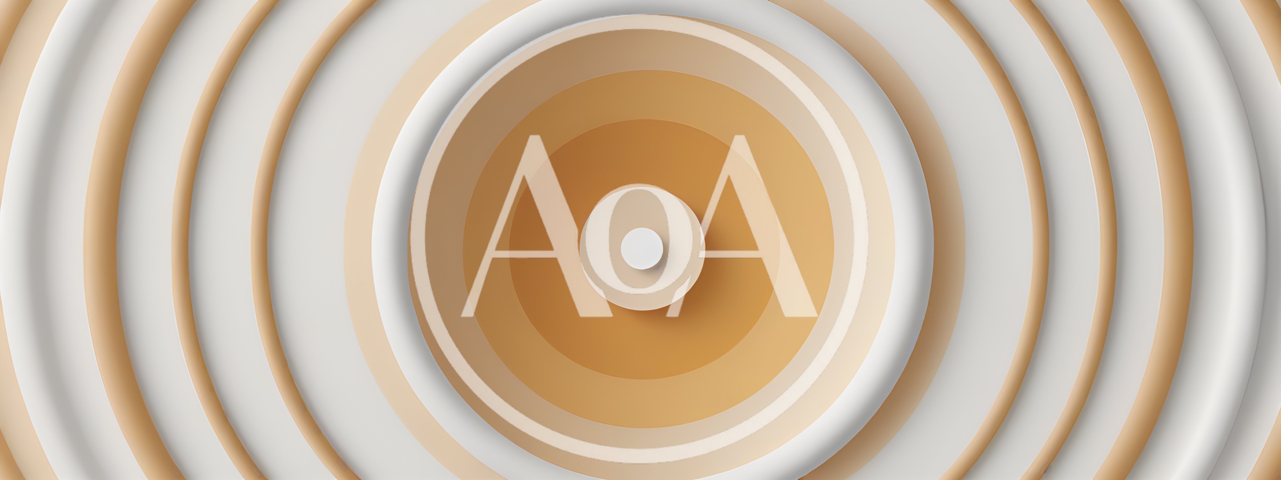Abstract Concentric Circles With Soft Gradient Tones