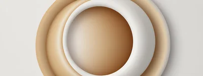 Abstract 3D Rendered Concentric Circles Background
