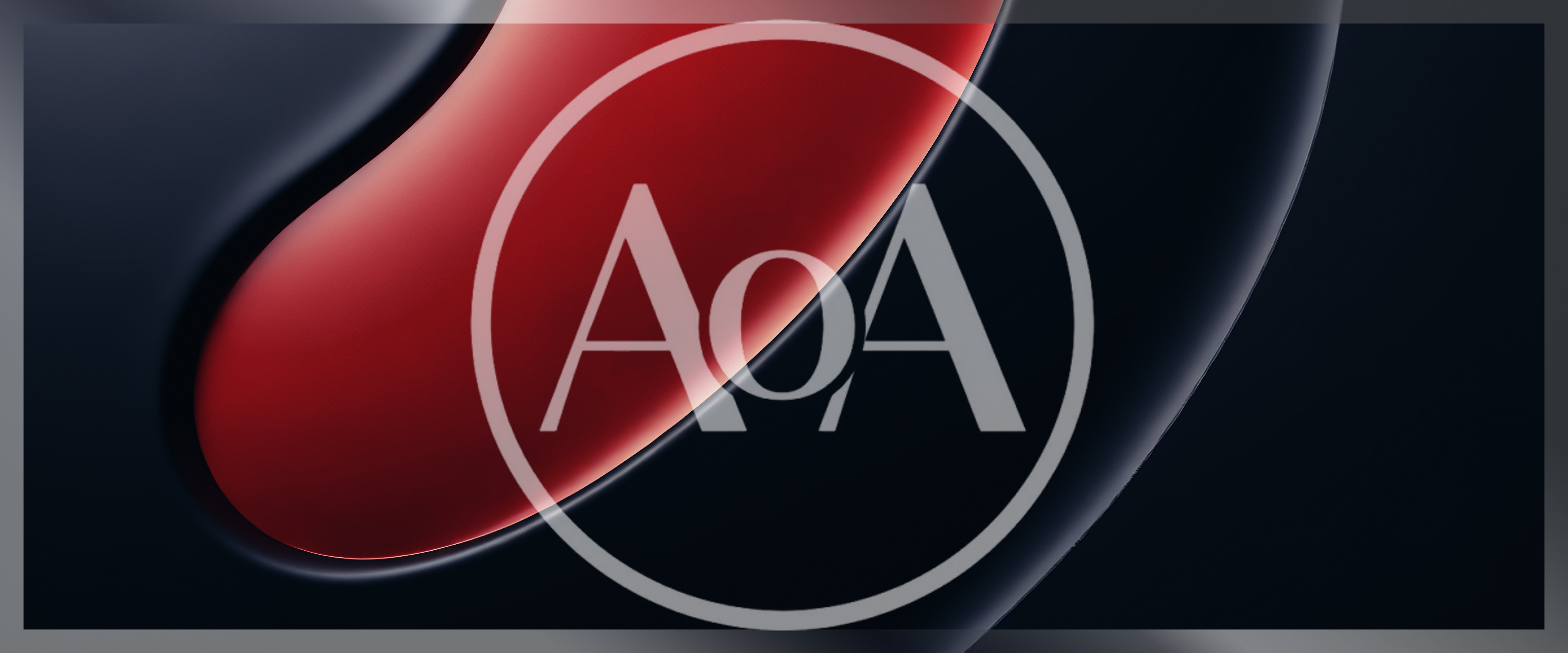 Abstract Red And Dark Blue Curved 3D Background