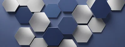 Abstract 3D Hexagonal Tiles Background