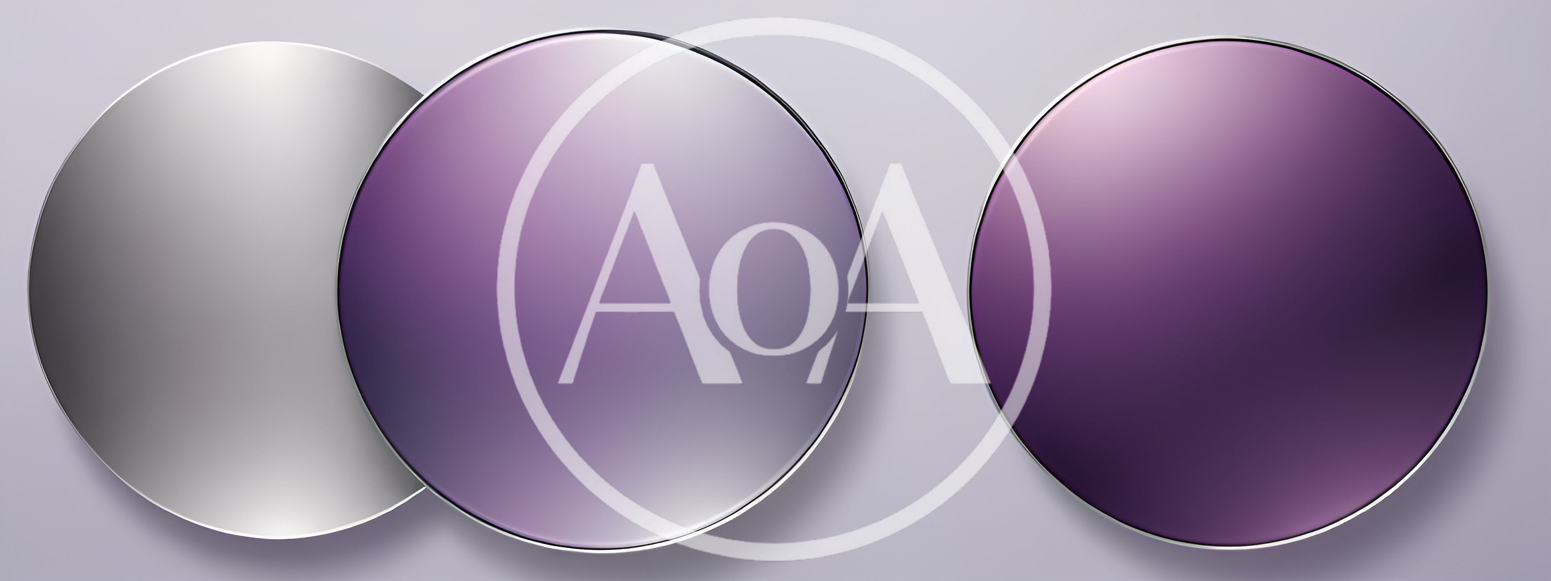 Abstract Metallic Spheres With Purple Gradient Finish