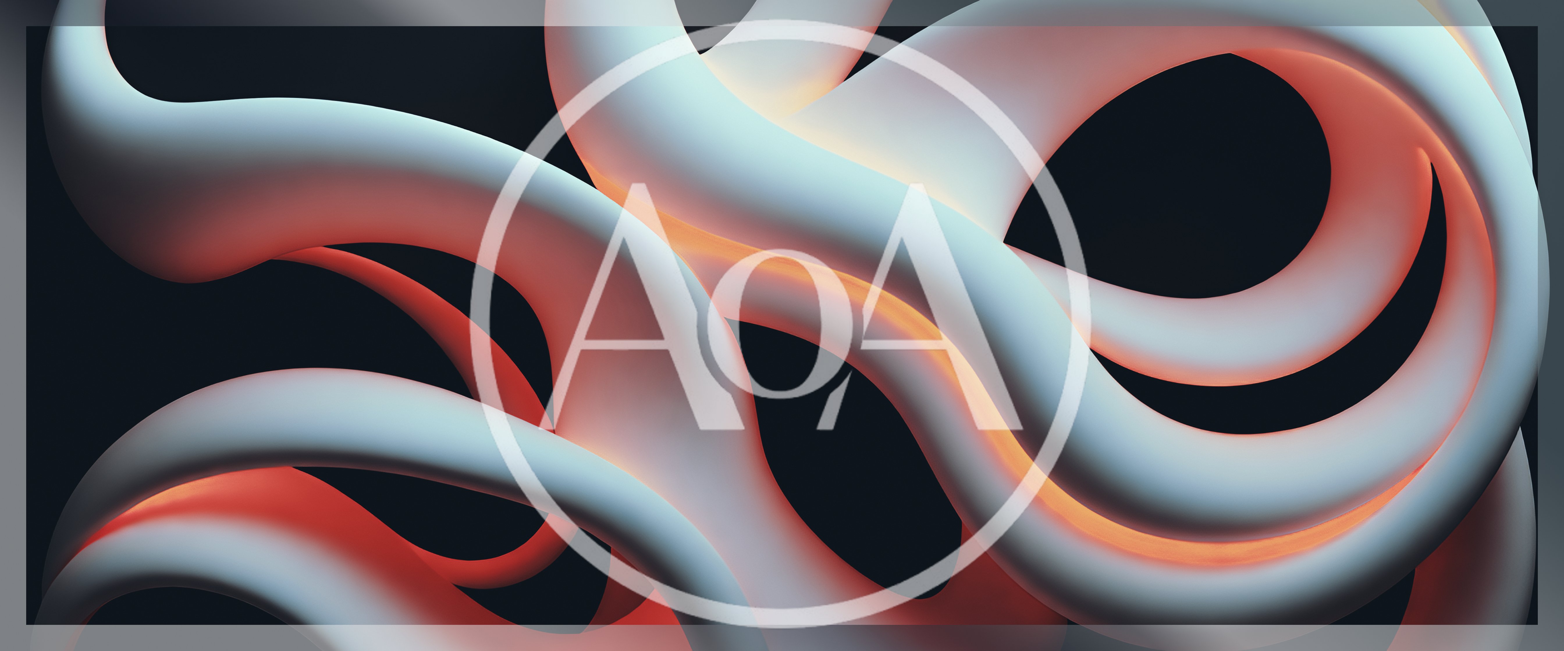 Abstract 3D Rendered Flowing Organic White Tubes