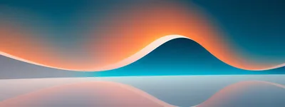 Abstract Minimalist Wave Background With Soft Gradient Lighting