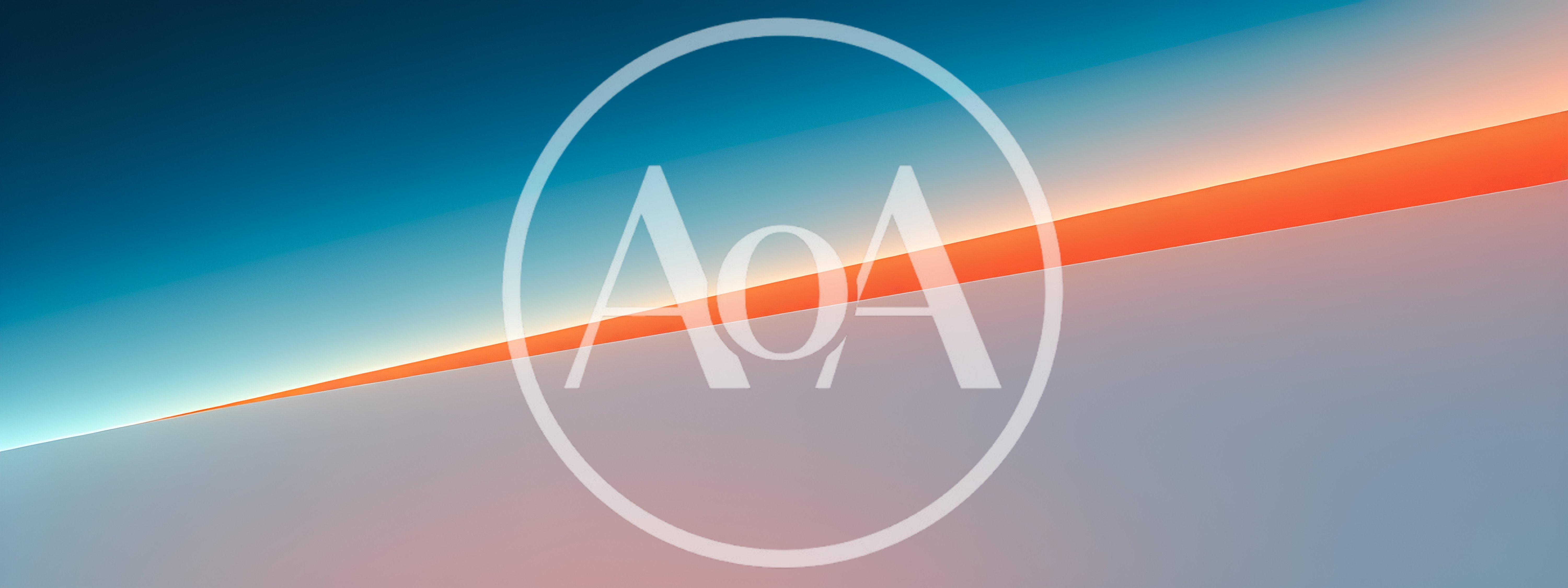 Abstract Minimalist Background With Diagonal Orange Light Streak