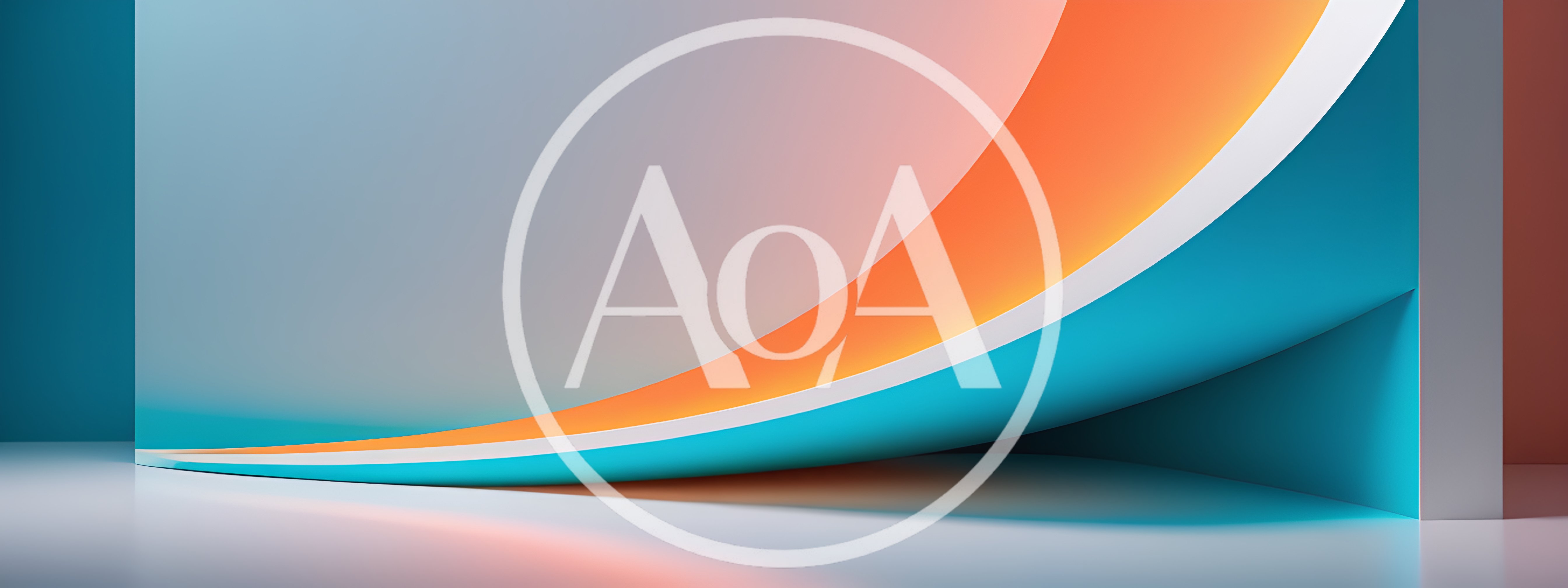 Abstract 3D Background With Curved Geometric Shapes