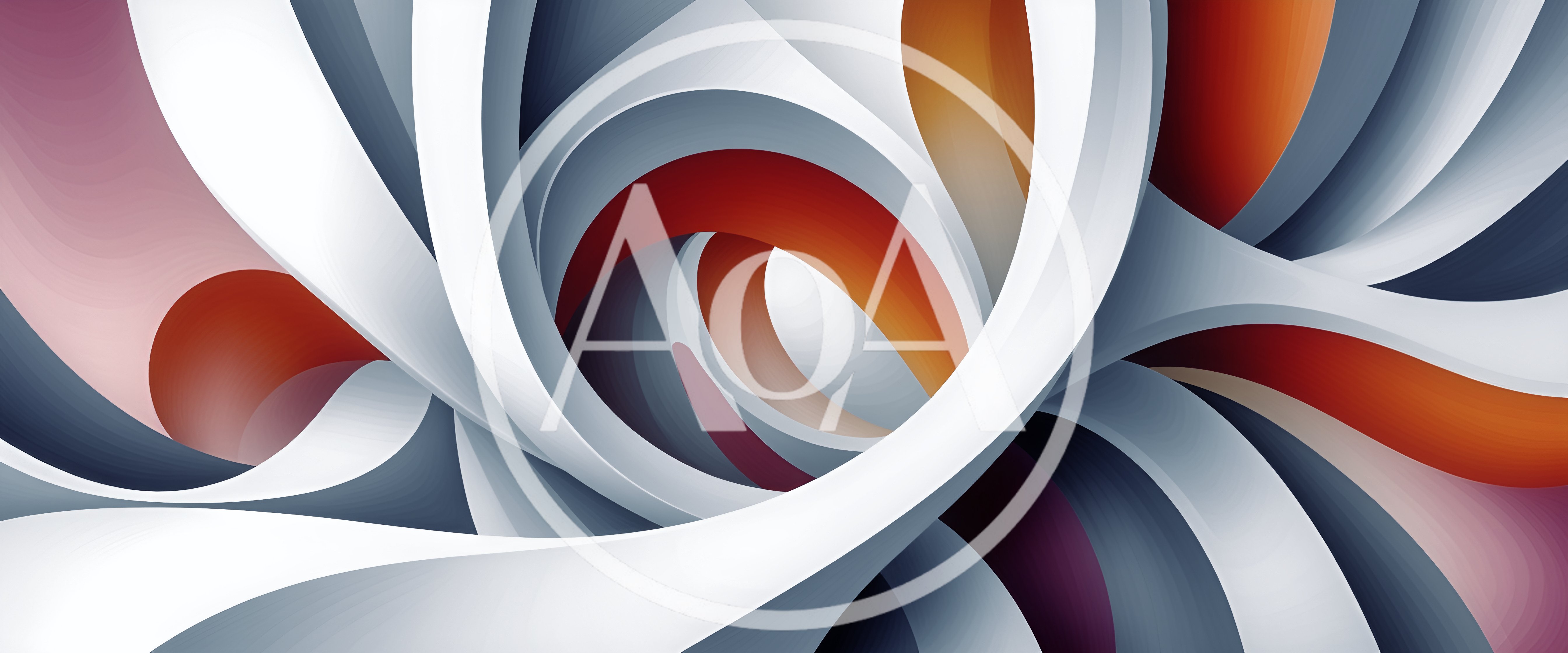 Abstract 3D Rendered Swirling Curves and Shapes