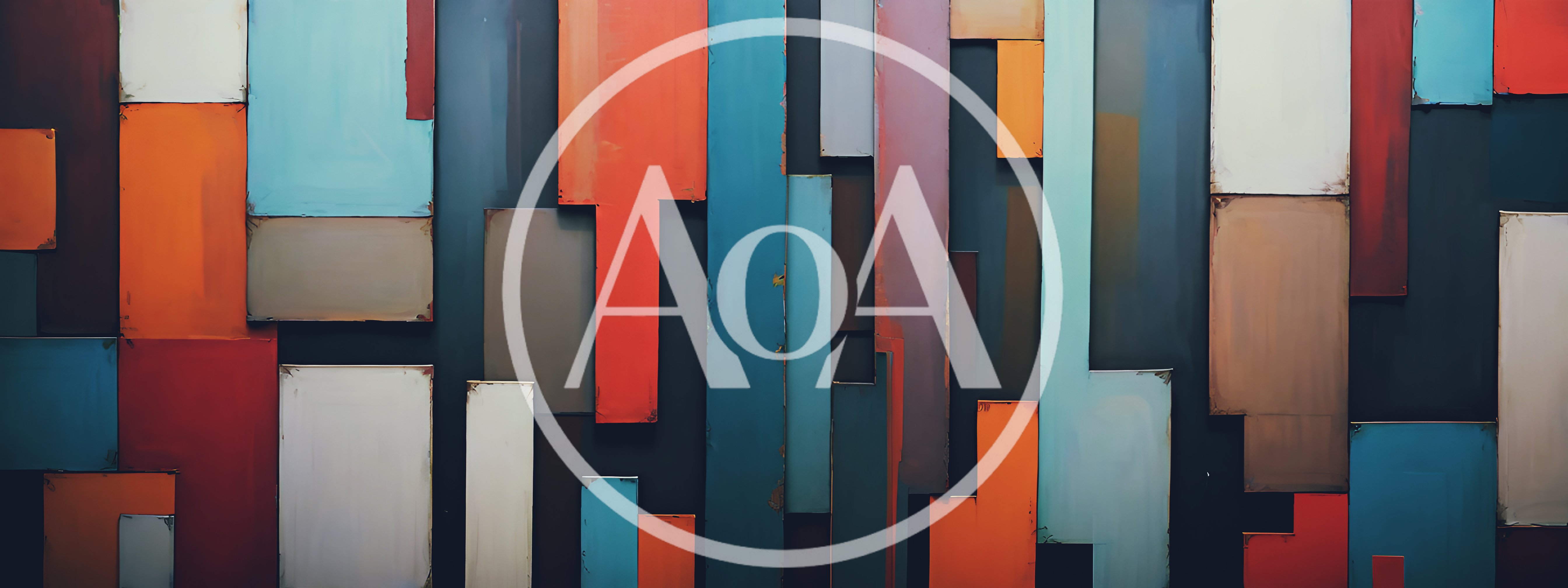 Abstract Geometric Wall Art With Multicolored Rectangular Panels
