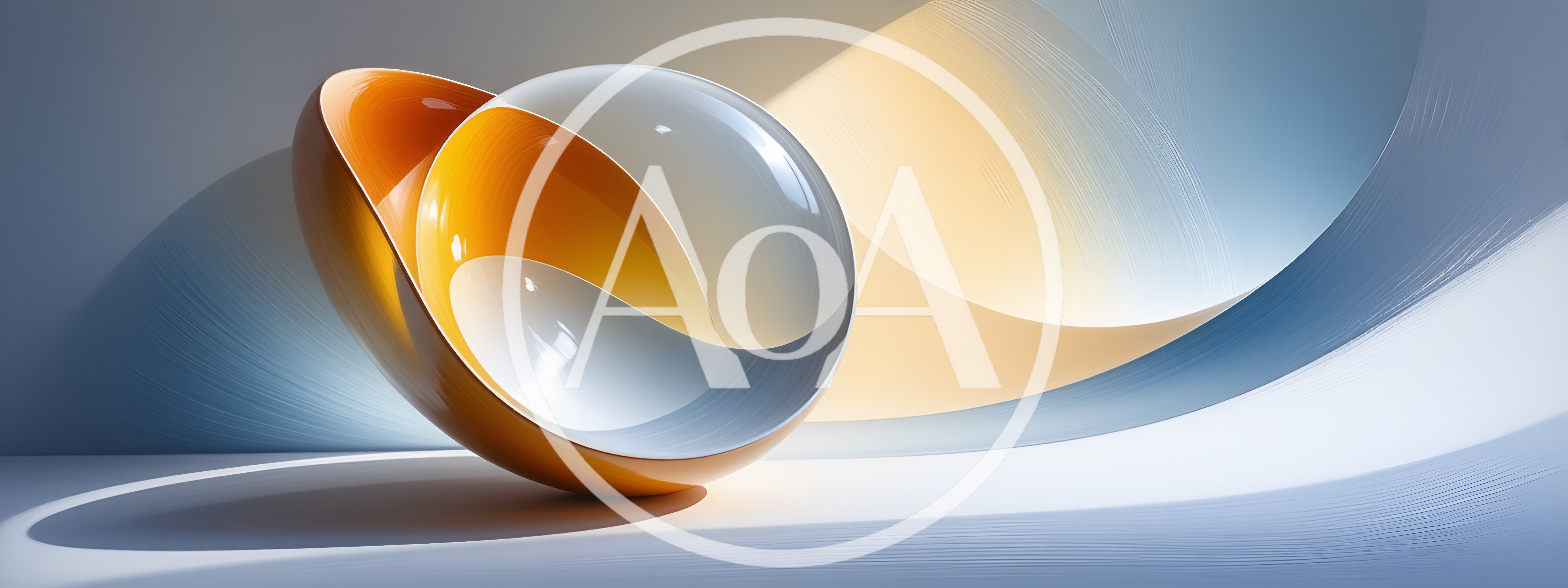 Abstract 3D Spherical Sculpture With Smooth Curves
