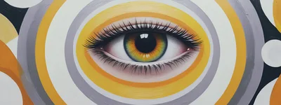 Close Up Of A Painted Human Eye Mural
