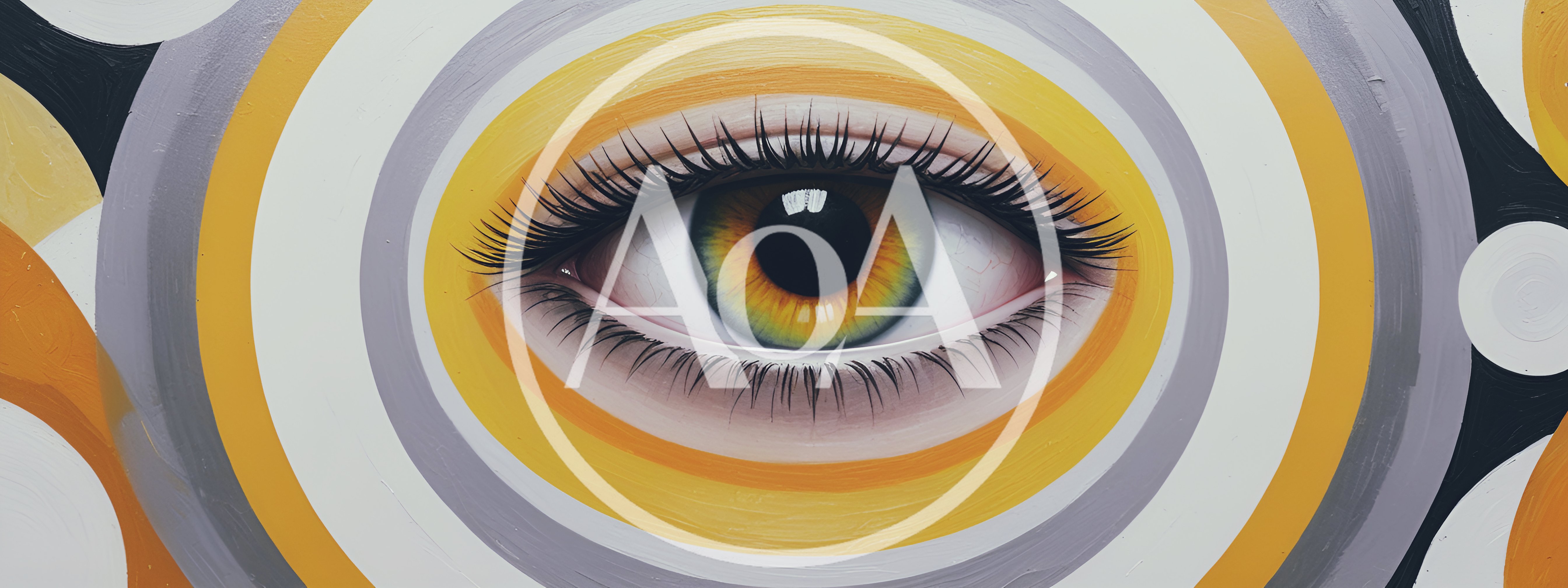 Close Up Of A Painted Human Eye Mural