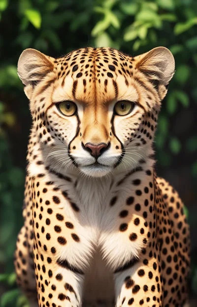 Portrait Of A Majestic Cheetah In Natural Habitat
