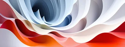 Abstract Flowing Waves With Gradient Colors