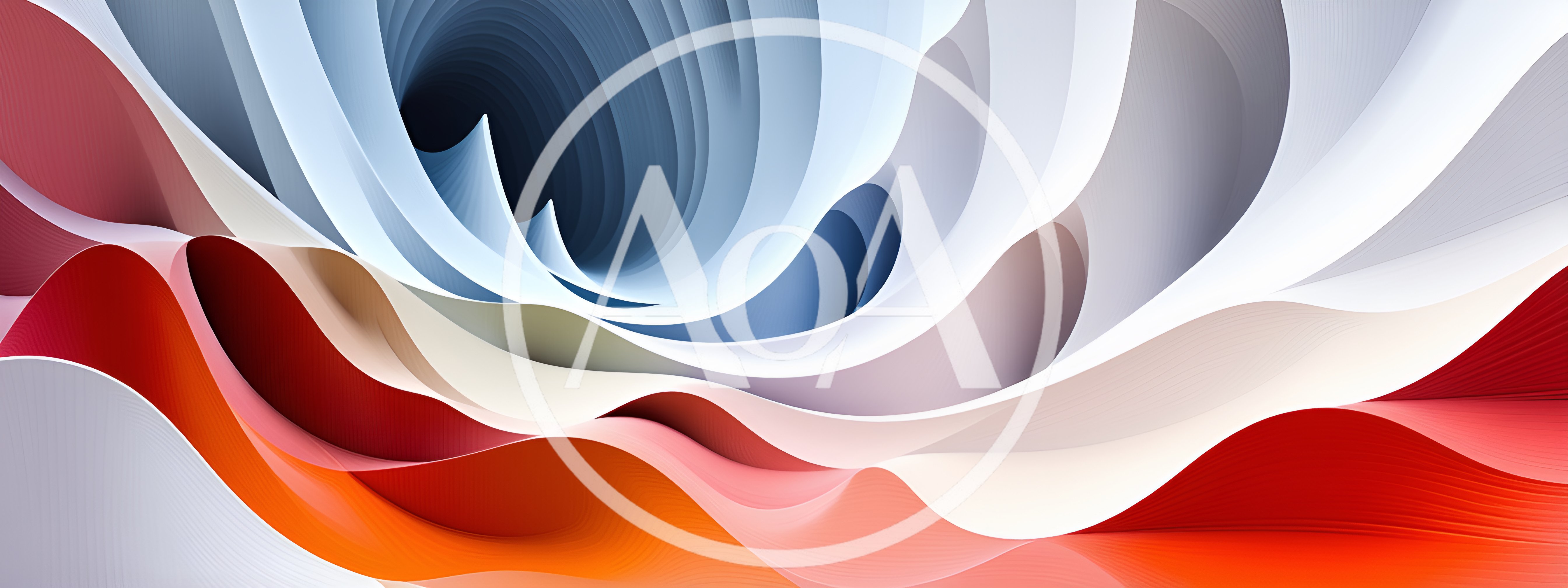 Abstract Flowing Waves With Gradient Colors