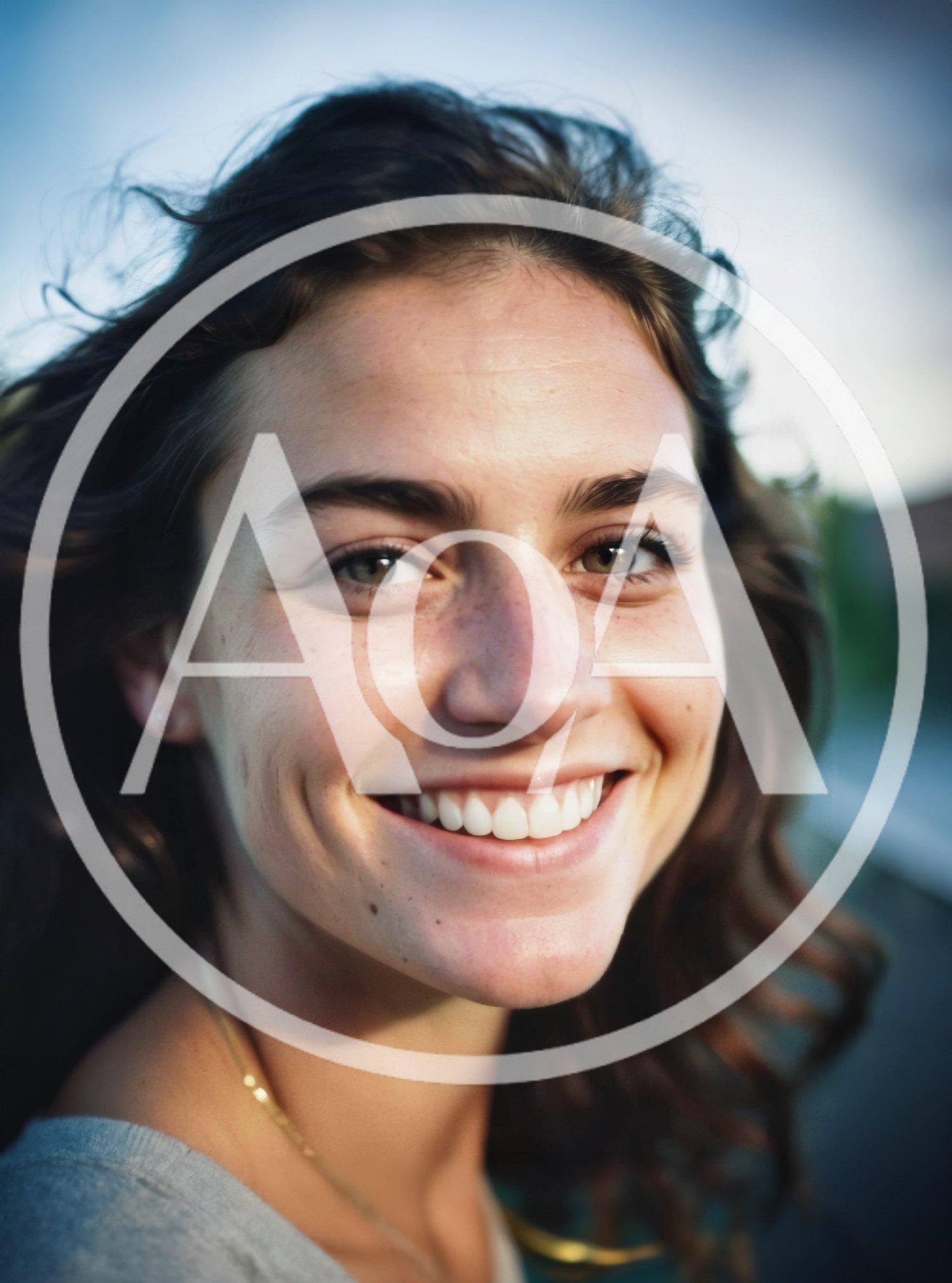 Portrait Of A Smiling Young Woman Outdoors