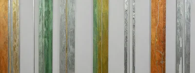 Abstract Vertical Metal Wall Art Panels
