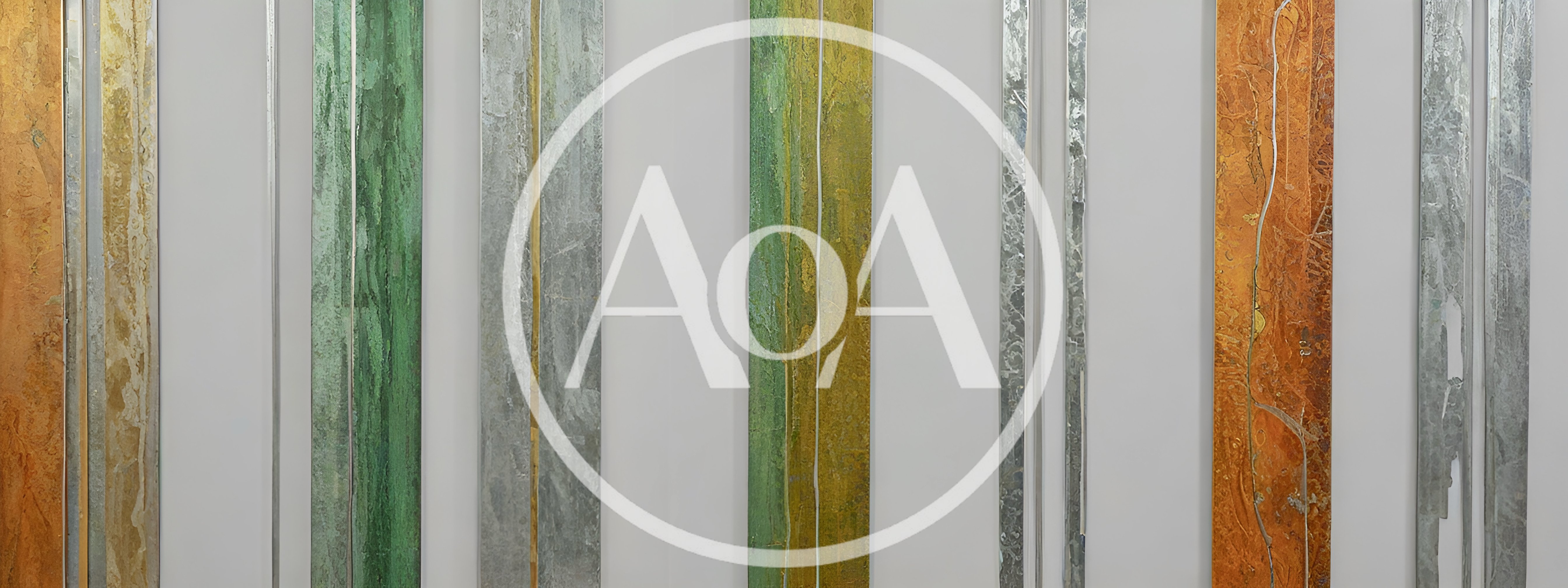 Abstract Vertical Metal Wall Art Panels
