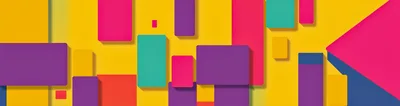 Abstract Geometric Background With Colorful Rectangular Shapes