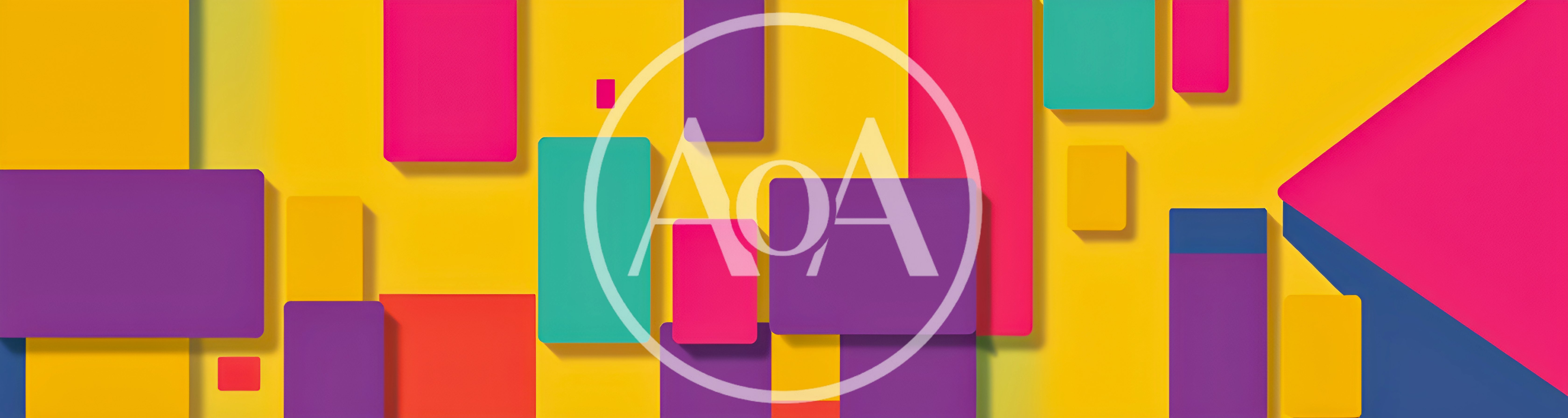 Abstract Geometric Background With Colorful Rectangular Shapes