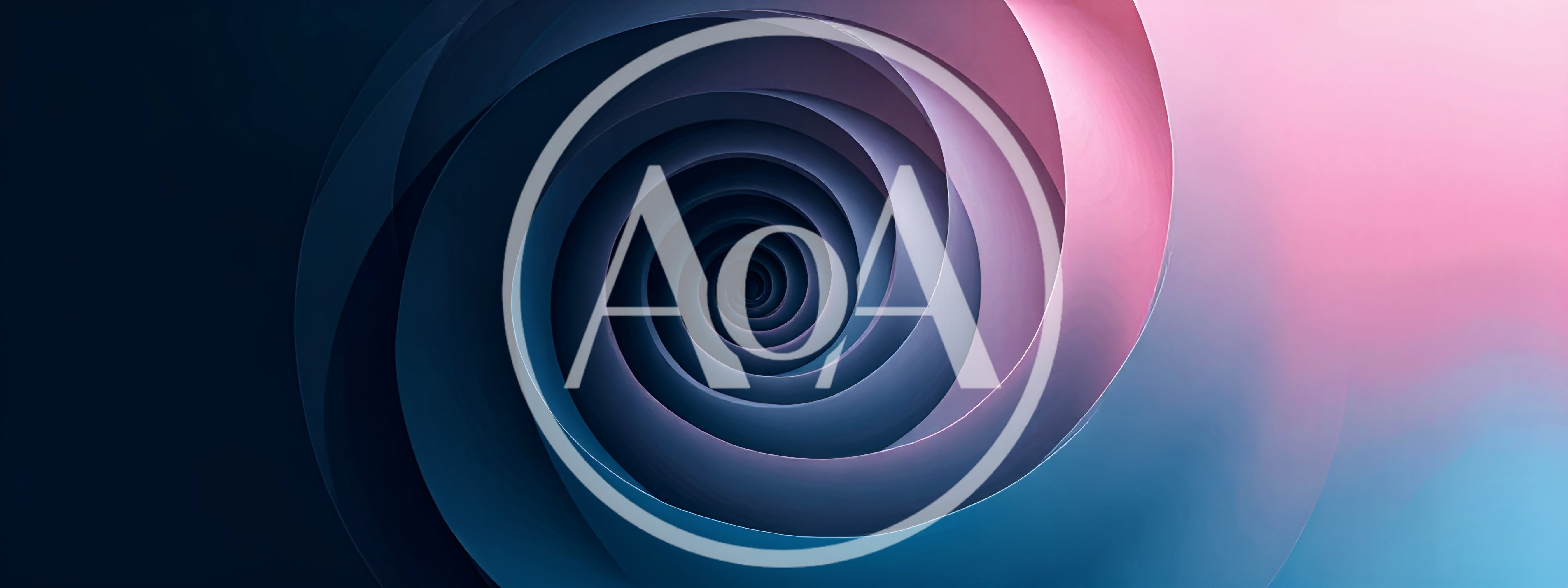 Abstract Spiral Tunnel With Soft Gradient Lighting