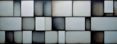 Abstract Geometric Wall With Rectangular Panels