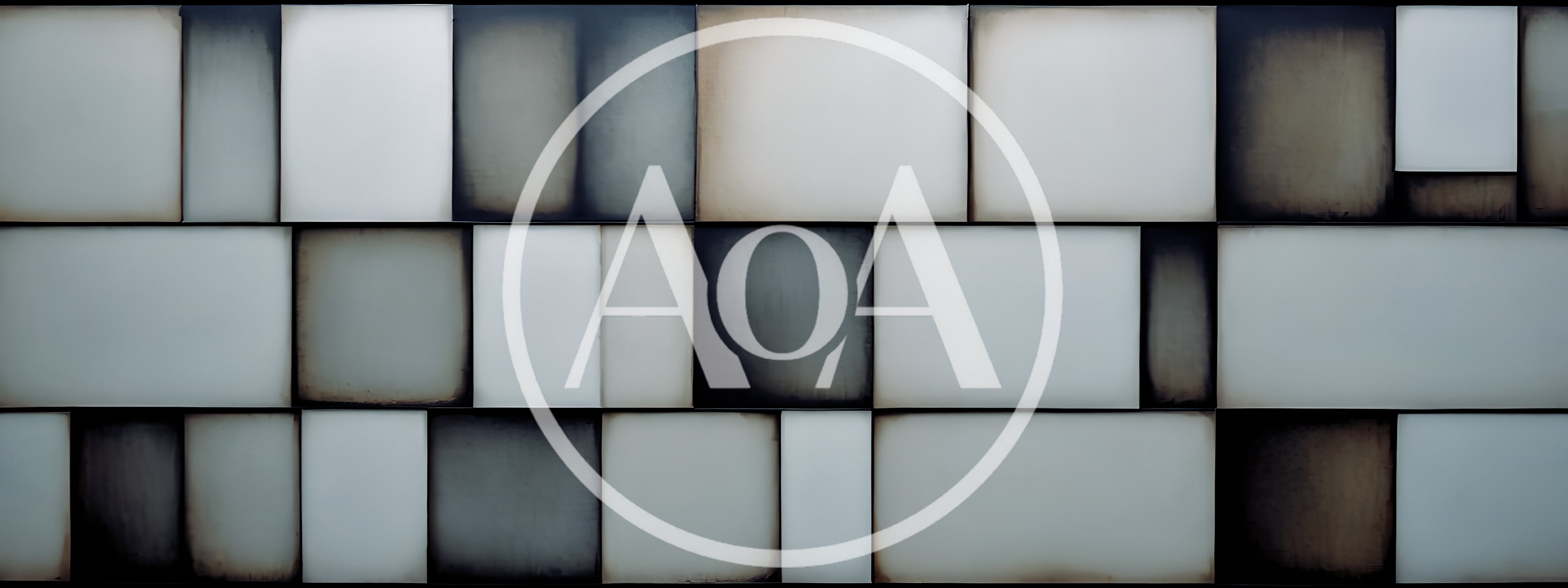 Abstract Geometric Wall With Rectangular Panels