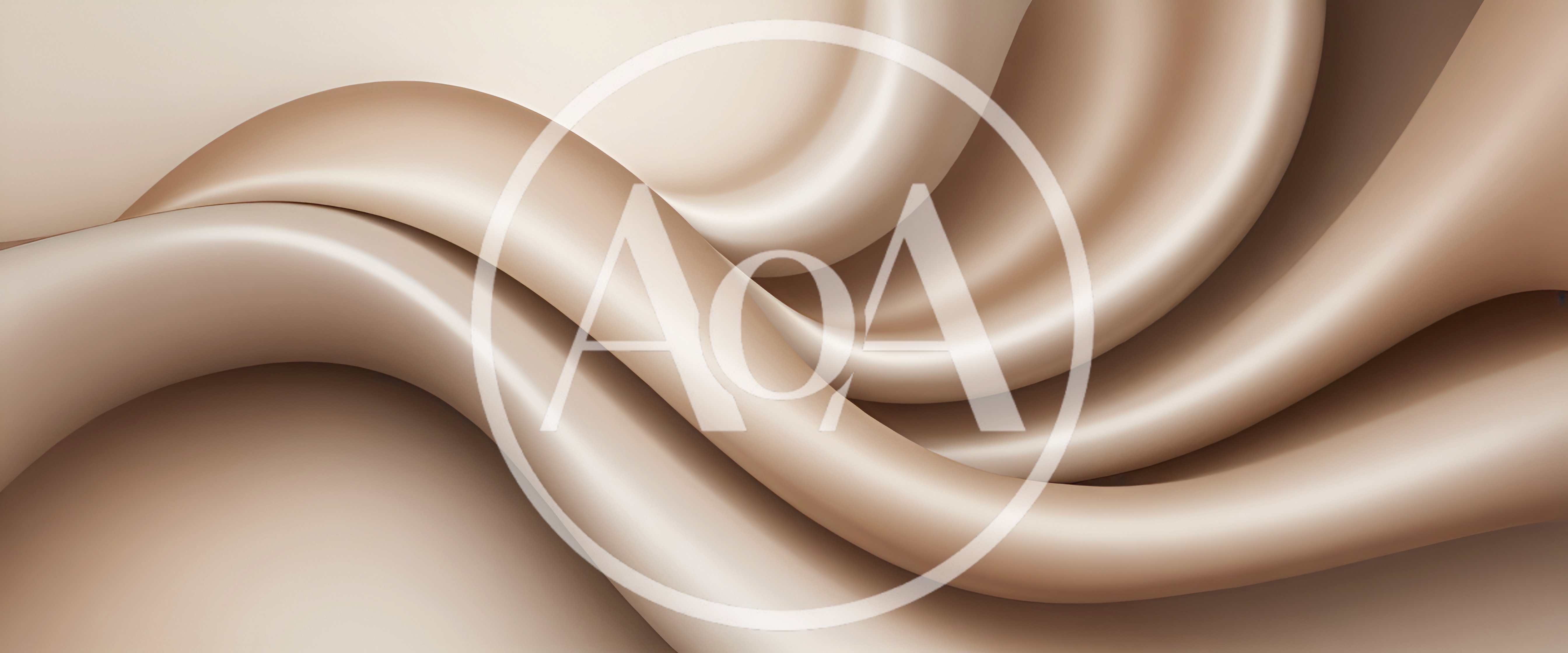Abstract Beige Silk Fabric Waves Background