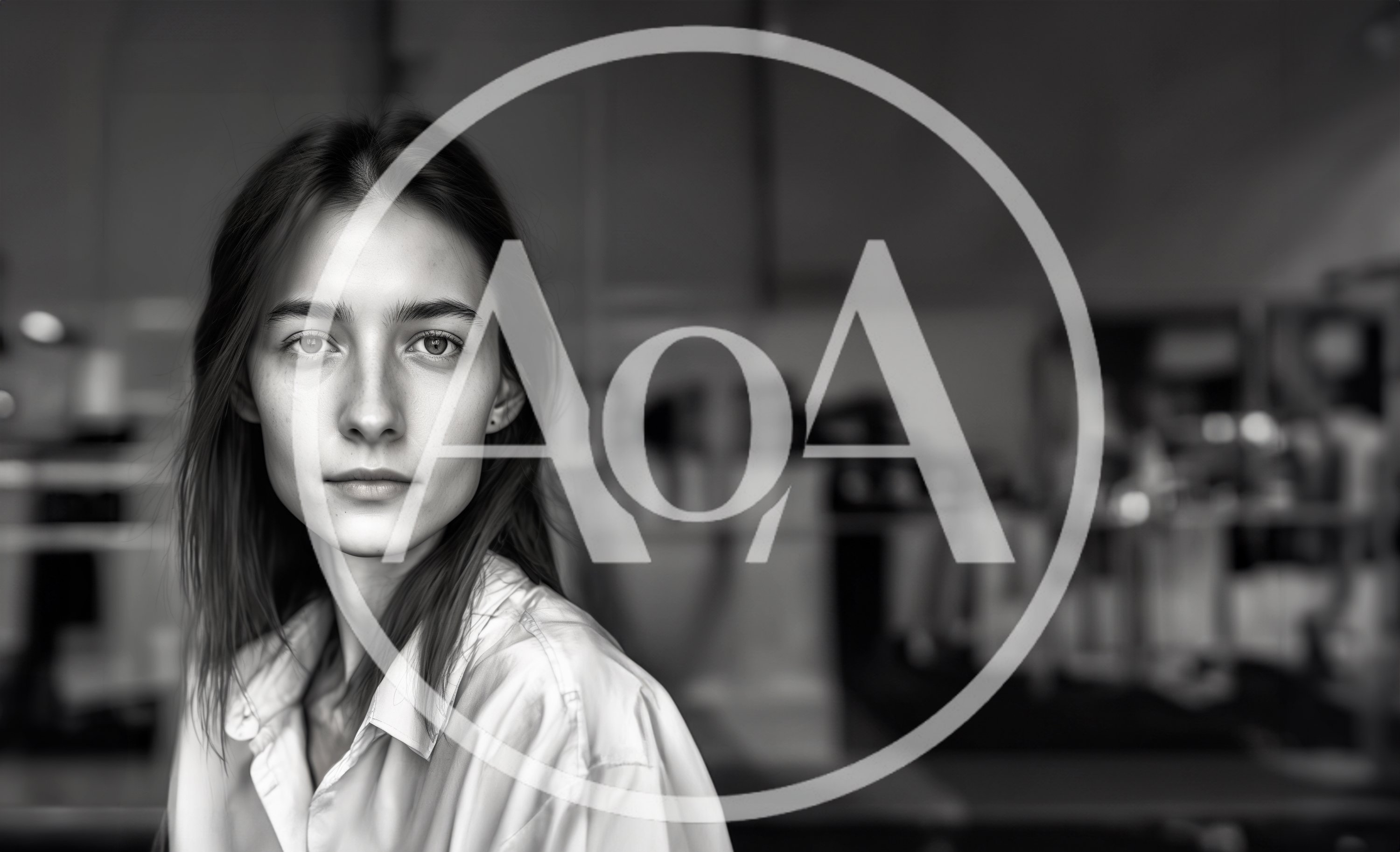 Portrait Of A Young Woman In A Studio