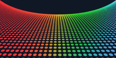 Abstract Rainbow Gradient Dot Pattern Background