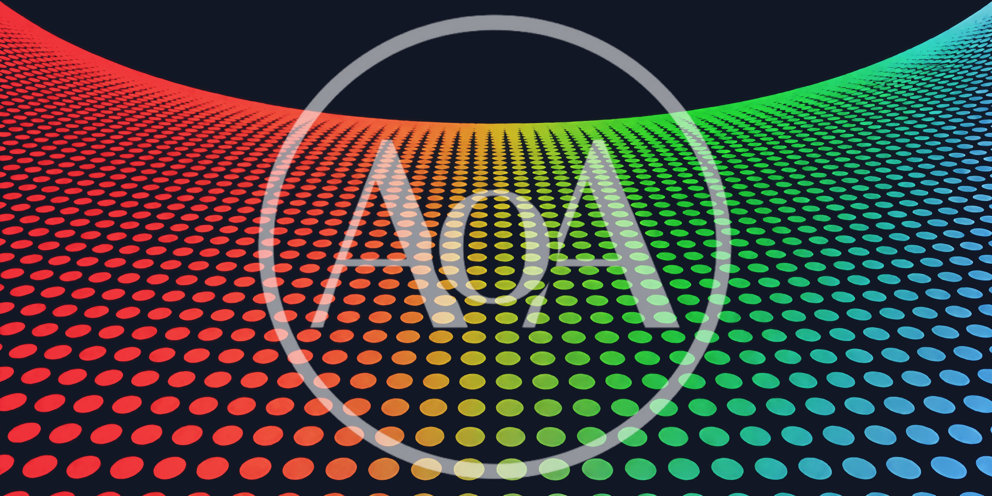 Abstract Rainbow Gradient Dot Pattern Background