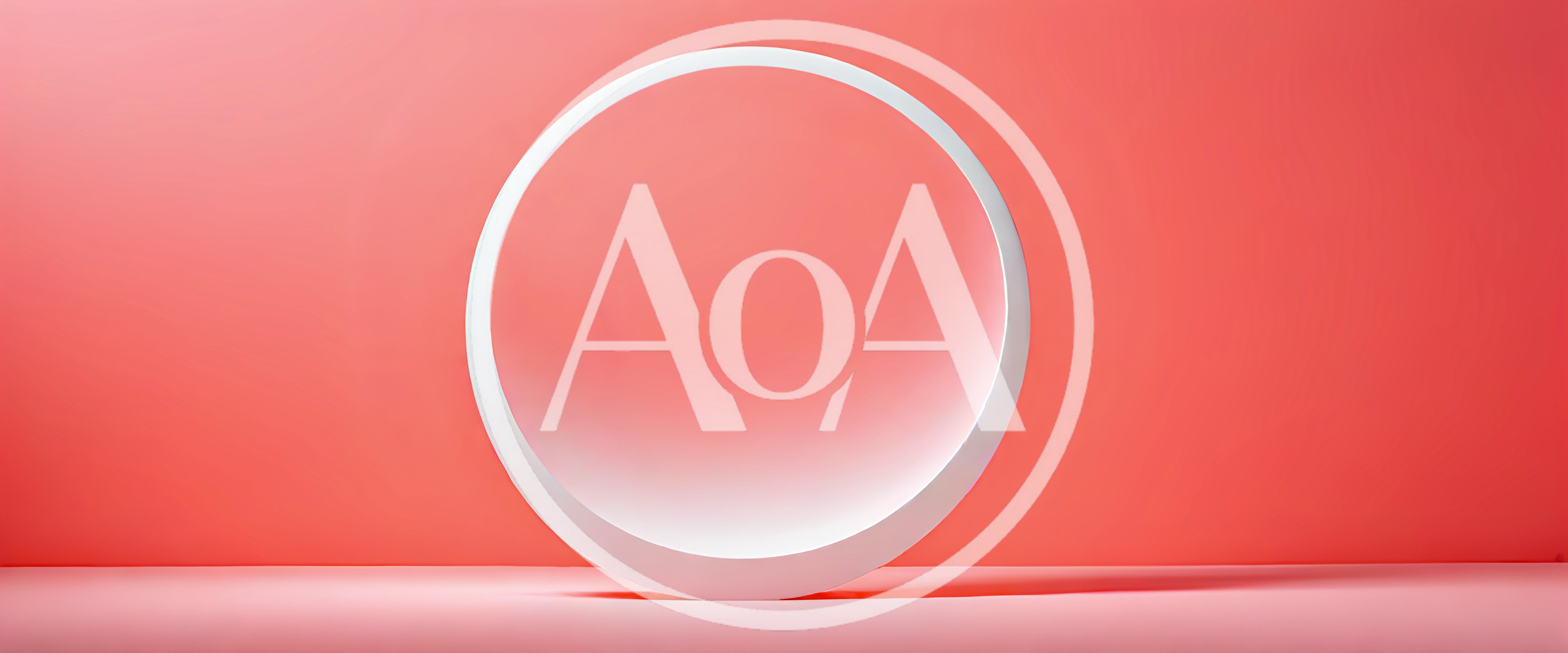 Minimalist White Circular Display Stand On Pink Background