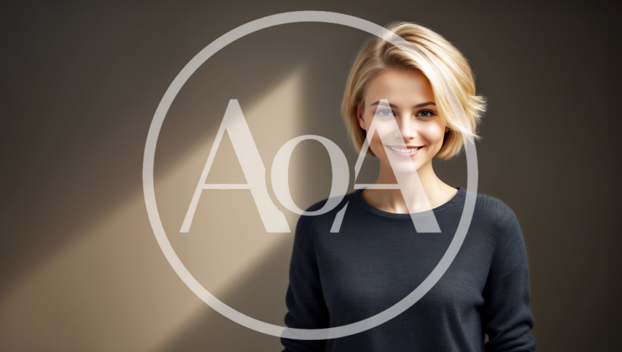 Portrait Of A Smiling Young Woman With Blonde Hair