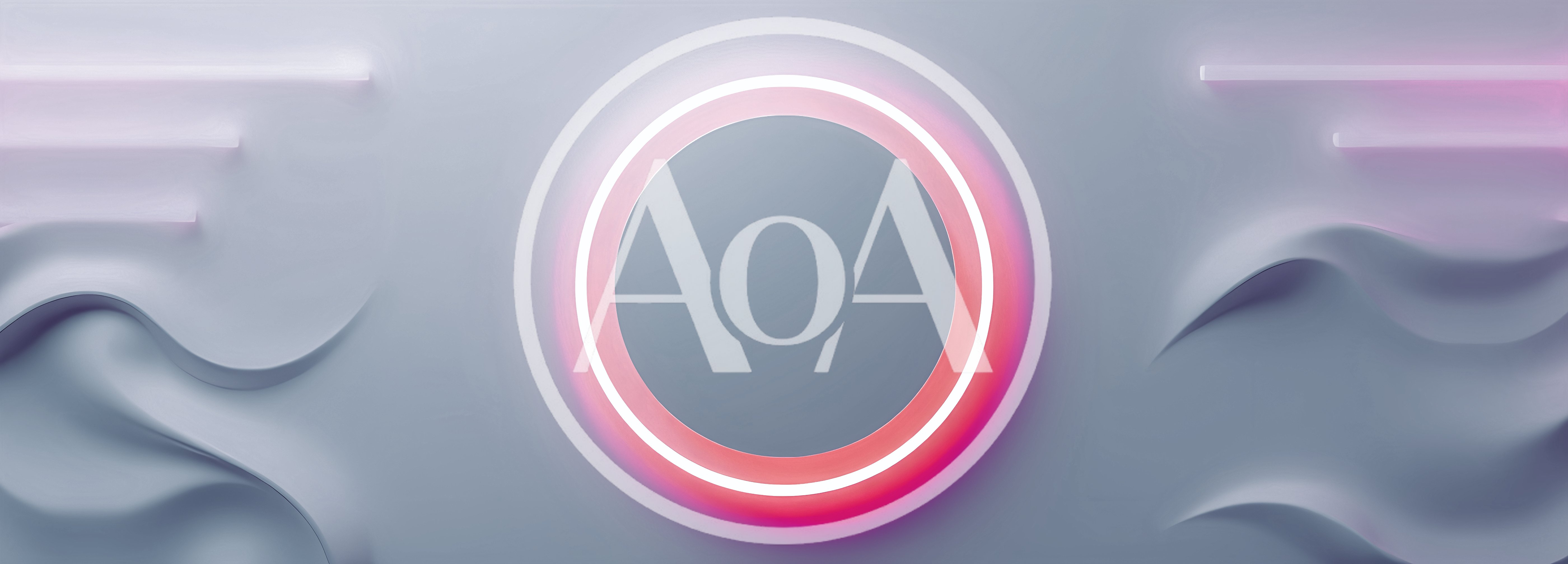 Abstract 3D Background With Glowing Neon Circle