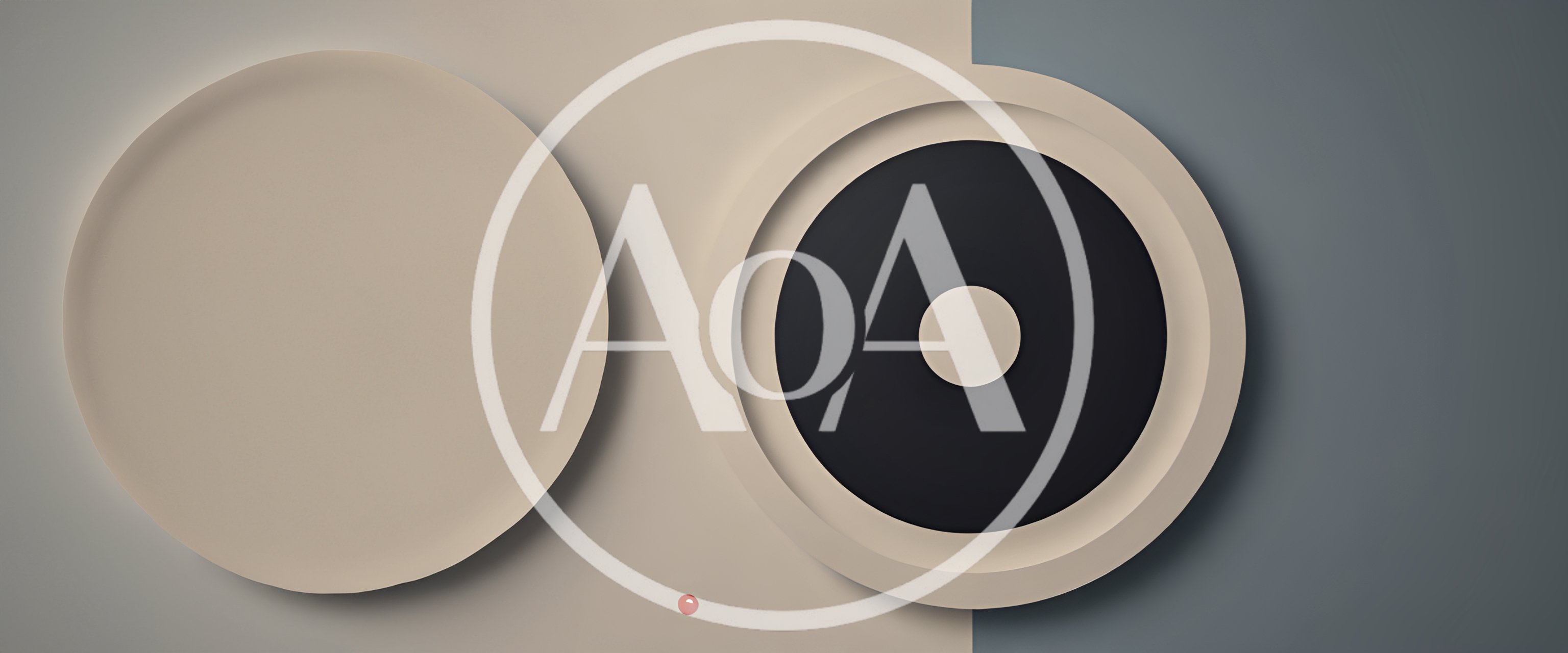 Minimalist Abstract Graphic Design With Geometric Circles
