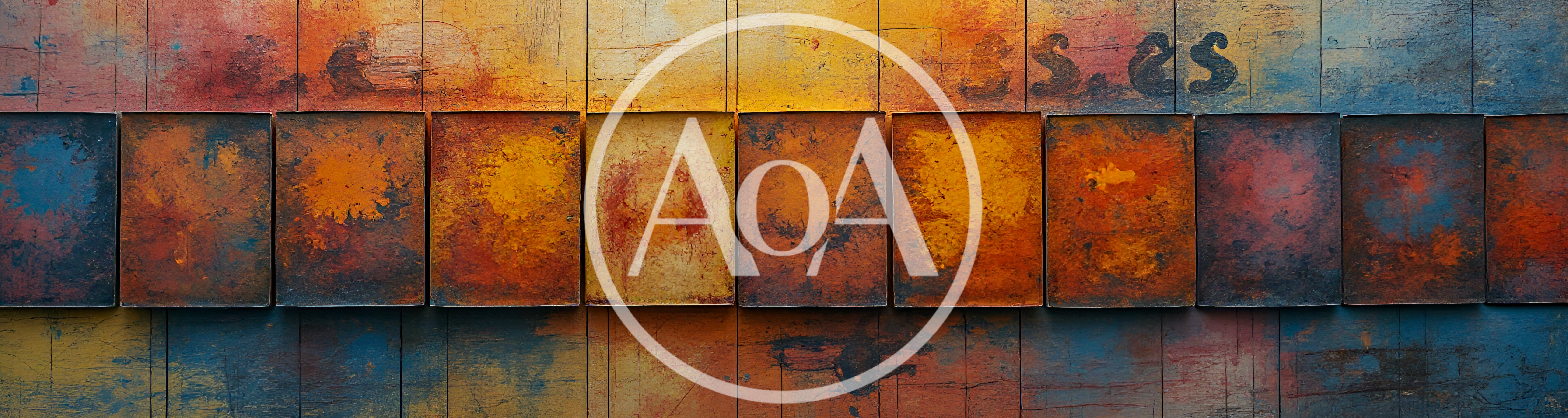 Abstract Oil Painting Series With Warm Tones