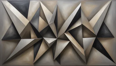 Abstract Geometric 3D Polygonal Wall Art