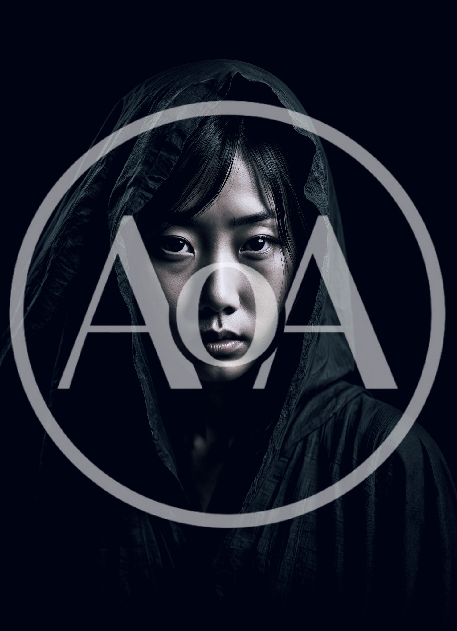 Portrait Of A Young Asian Woman In A Hood