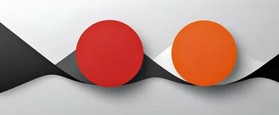 Abstract Graphic Background With Red And Orange Circles